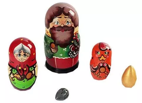 Матрешка "Курочка Ряба", 5 персонажей