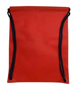 Мешок для сменной обуви на шнурках с люверсами (красный): размер 35х45 см