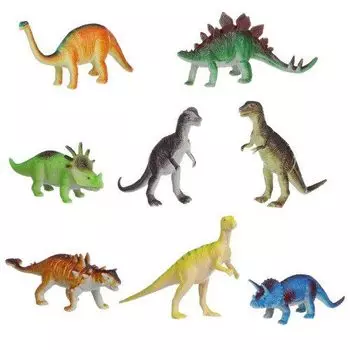 Мир животных Bondibon "Ребятам о зверятах". Динозавры, 8 видов