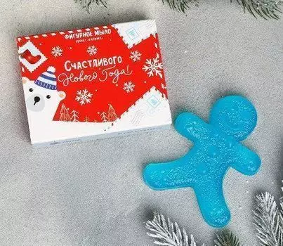 Мыло фигурное детское "Счастливого Нового года"