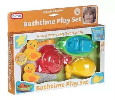 Набор игрушек для ванны "Лодка, морская звезда, кит"