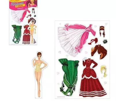 Набор магнитный "Одень куклу". Герцогиня