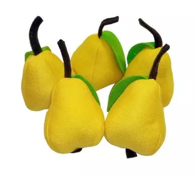 Набор мягконабивных игрушек для счета "Груша": 5 штук в комплекте