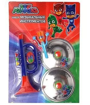 Набор музыкальных инструментов "Герои в масках", 4 предмета