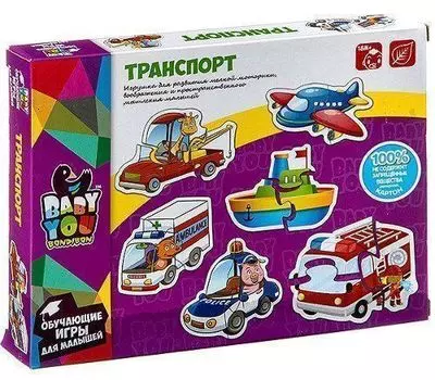 Набор пазлов Bondibon "Транспорт"
