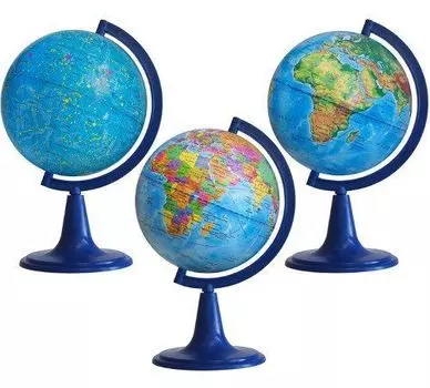 Набор школьных глобусов, 3 шт.