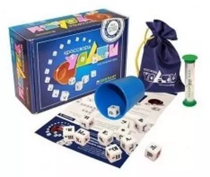 Настольная игра "Кроссворд удачи", синяя