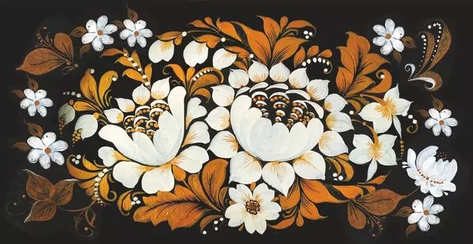 Открытка-конверт для денег "Петербургская роспись": УФ-лак (Код цены Б)