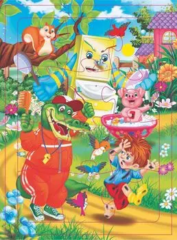 Пазл из полистирола "Будь чистюлей!": 12 деталей