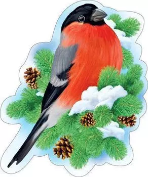 Плакат-мини "Снегирь"