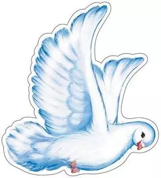 Плакат-мини вырубной "Голубь"