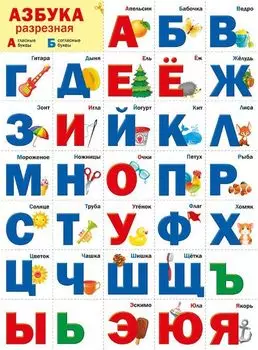 Плакат "Разрезная азбука"