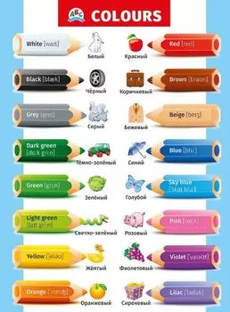 Плакат "Сolours. Цвета"