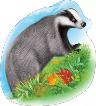 Плакат вырубной "Барсук"