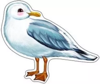 Плакат вырубной "Чайка"