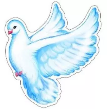 Плакат вырубной "Голубь 2"