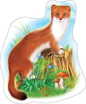 Плакат вырубной "Горностай"