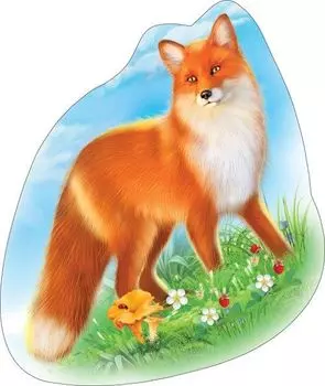 Плакат вырубной "Лисица"