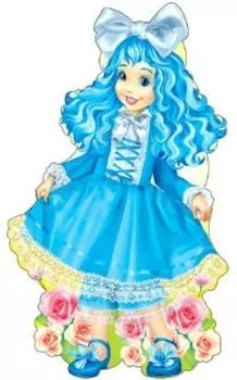 Плакат вырубной "Мальвина"