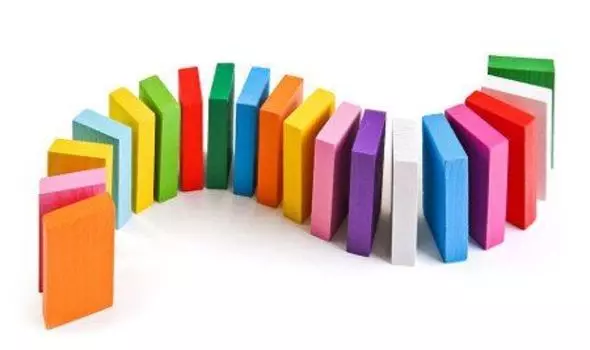 Плашки цветные "Томик", 28 шт.