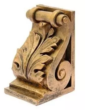 Подставка для книг "Абстракция", бронзовый