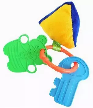 Погремушка-грызунок "Мягкая пирамидка"