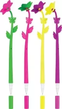 Ручка шариковая "Flower", микс