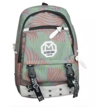 Рюкзак молодежный "Casual", серо-зеленый