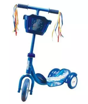 Самокат трехколесный, с корзиной, микс