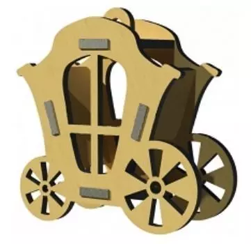 Сборная деревянная модель "Карета"