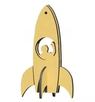 Сборная деревянная модель "Ракета"