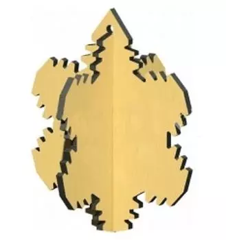 Сборная деревянная модель "Снежинка"