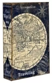 Шкатулка-фолиант "Карта мира"