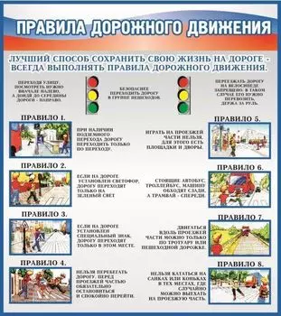 Стенд "Правила дорожного движения"