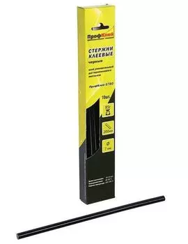 Стержни клеевые "ПрофКлей" 8780, универсальные, черные, 10 шт.
