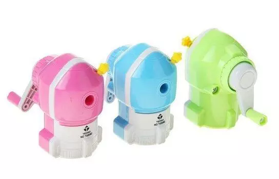 Точилка механическая с контейнером "Ракета", микс