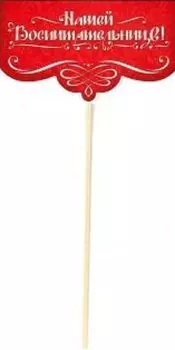 Топпер "Нашей воспитательнице с благодарностью!"