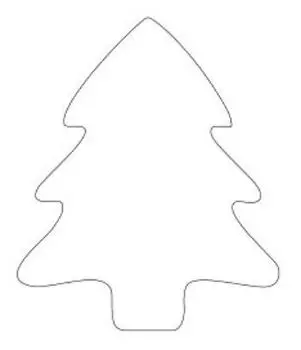 Трафарет для цветного песка "Елочка"