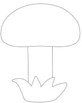 Трафарет для цветного песка "Грибочек"