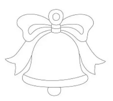 Трафарет для цветного песка "Колокольчик"