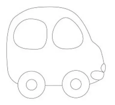 Трафарет для цветного песка "Машинка"