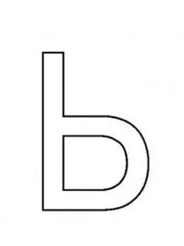 Трафарет для цветного песка. Русский алфавит "Ь"