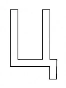 Трафарет для цветного песка. Русский алфавит "Ц"