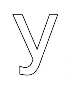 Трафарет для цветного песка. Русский алфавит "У"