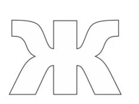 Трафарет для цветного песка. Русский алфавит "Ж"