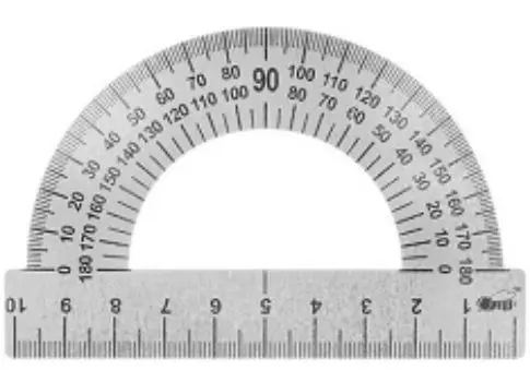Транспортир "ArtSpace" 10 см, 180°, металлический