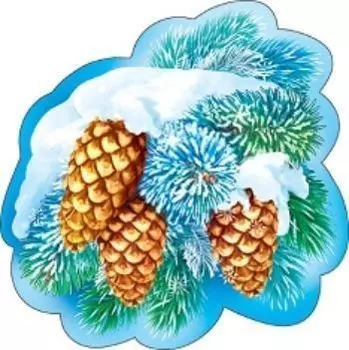 Украшение на скотче "Зимняя ветка"