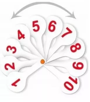 Веер-касса цифр от 1 до 20