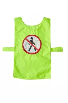 Жилет. Дорожный знак "Движение пешеходов запрещено"