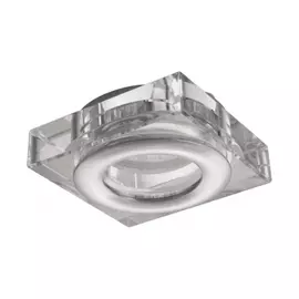 006840 Светильник DIFESA MINI QUA MR16 IP44* AЛЮМ ХРОМ/ПРОЗРАЧНЫЙ (в комплекте)